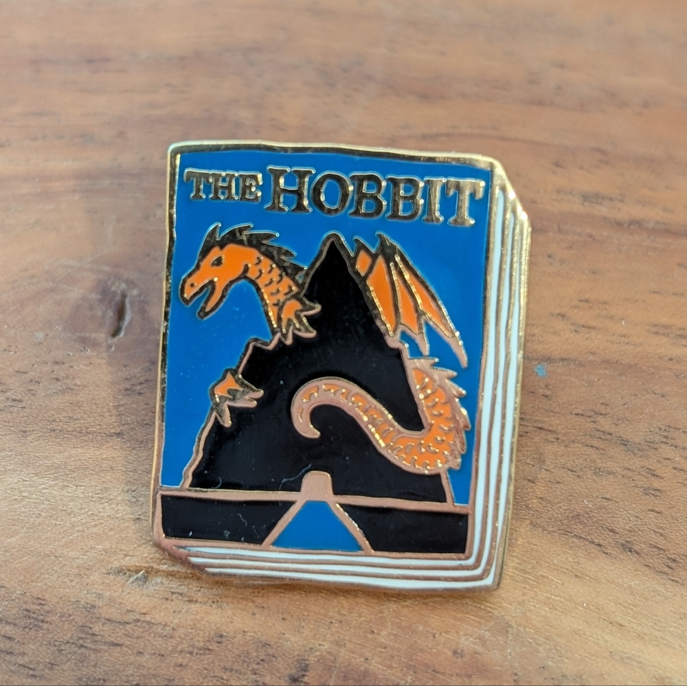 The Hobbit Book Cover Enamel Pin